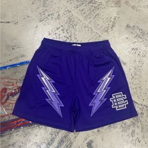 Eric Emanuel Purple Bolt Shorts